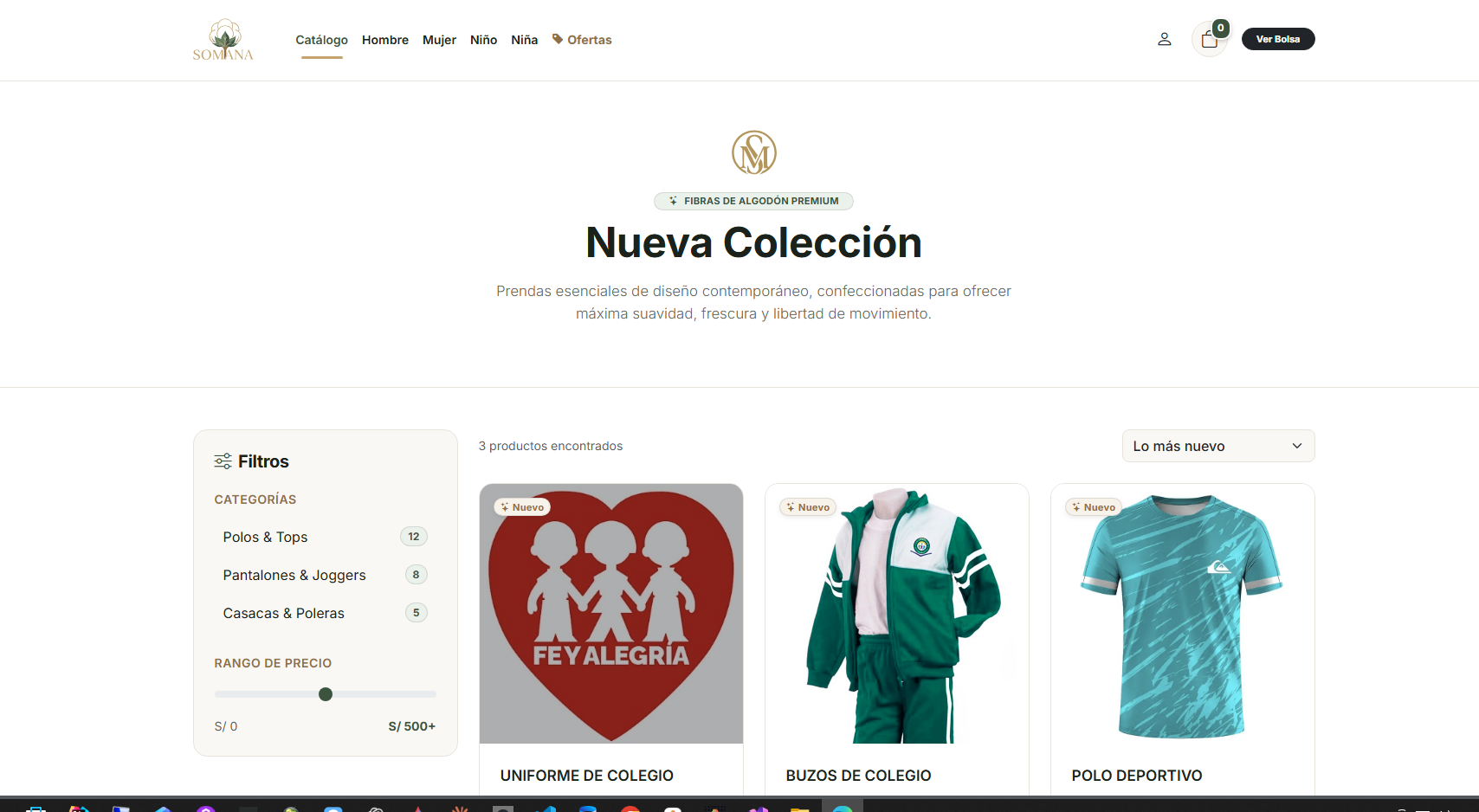 Tienda Virtual SOMANA